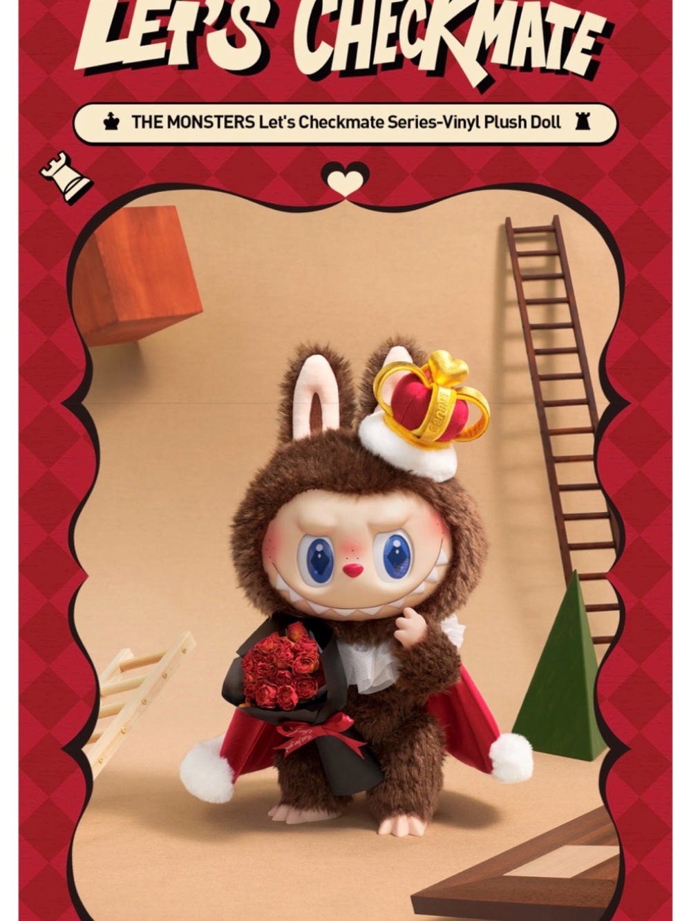 Pop Mart The Monsters Let’s Checkmate Vinyl Plush Doll